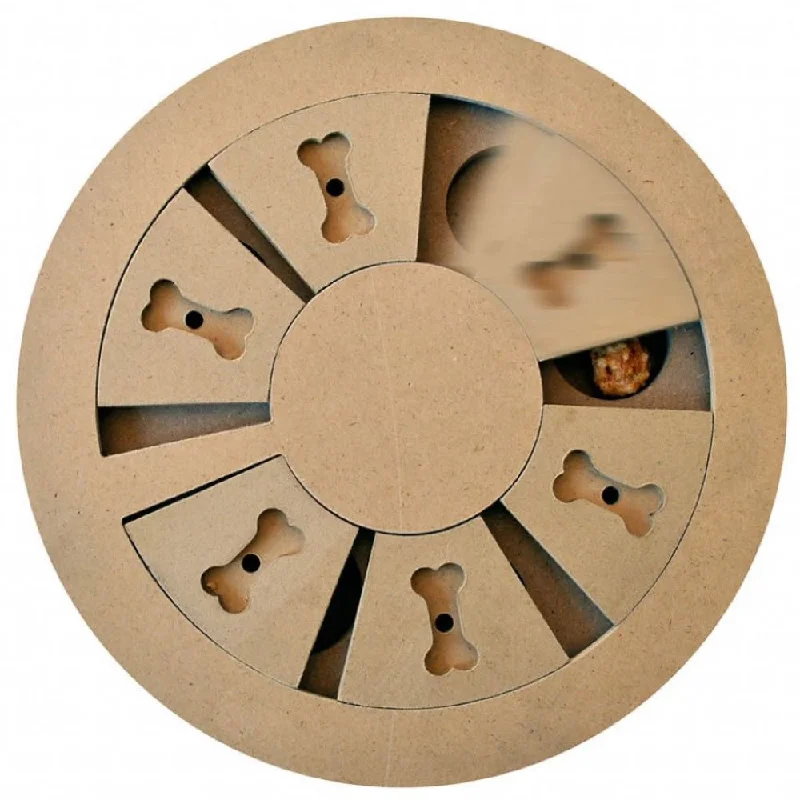 Ethical Pet SPOT Seek-A-Treat Discovery Wheel Dog IQ Puzzle Toy