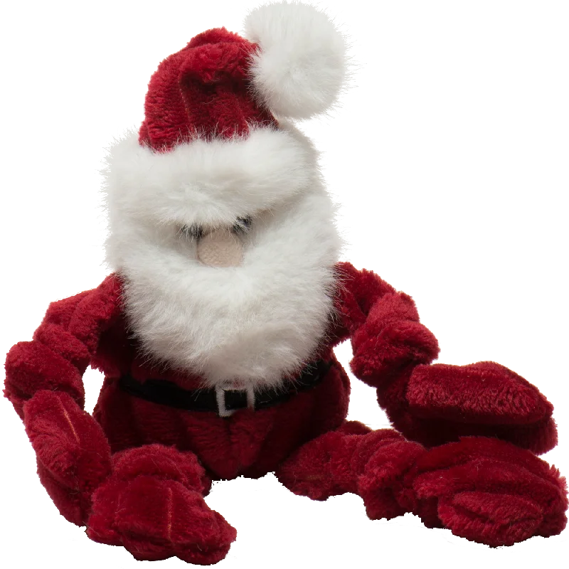 HuggleHounds Holiday 2024 St. Nick Knottie Plush Dog Toy, Super-Size