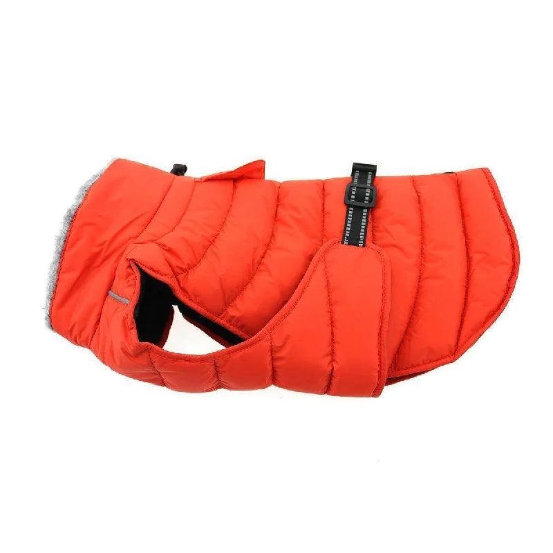 Alpine Extreme Weather Puffer Dog Coat Orange