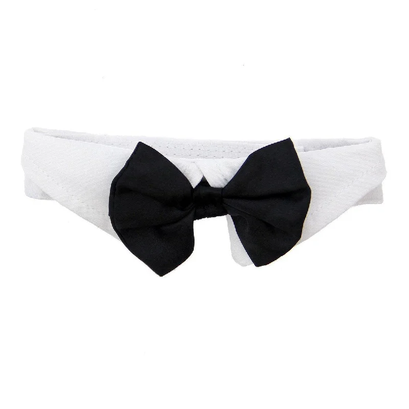 Black Satin Dog Bow Tie