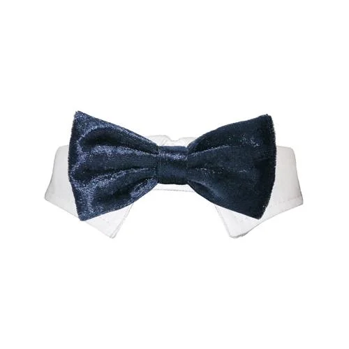 Valentino Dog Bow Tie Collar Navy