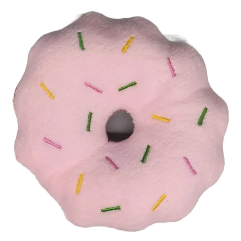 Aa Pet PawPlushy Donut Curvy Pink Dog Toy