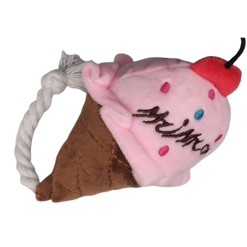 Aa Pet PawPlushy Pink Ice Cream Dog Toy