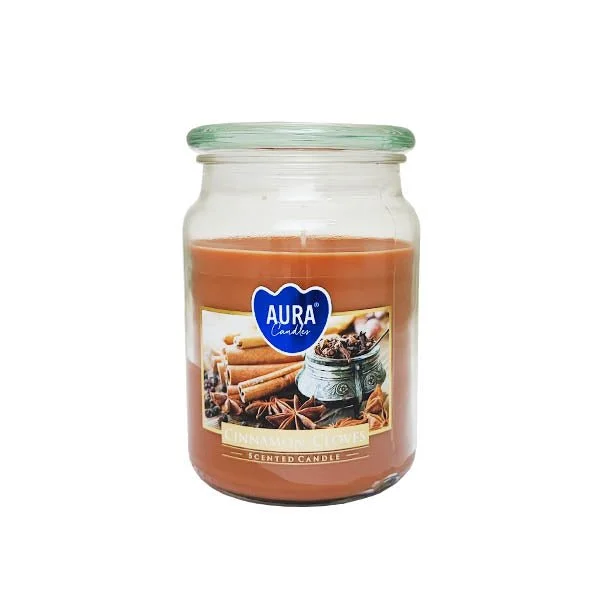 Aura Scented Jar Candle Cinnamon Cloves