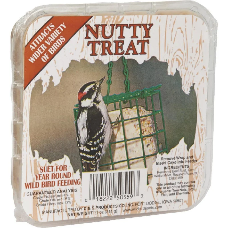 C & S Nutty Treat Suet 12-Pack Wild Bird Food