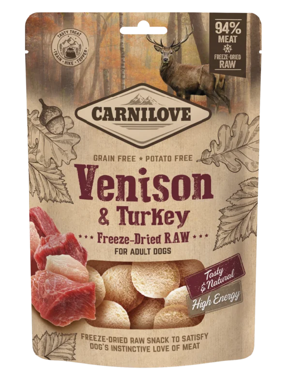 Carnilove - Freeze Dried Treat - Venison & Turkey - 60g