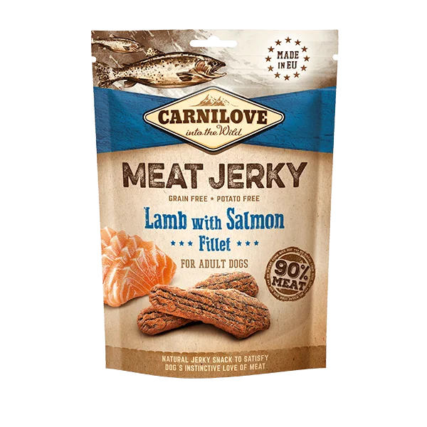 Carnilove | Dog Treat | Meat Jerky Lamb with Salmon Fillet - 100g