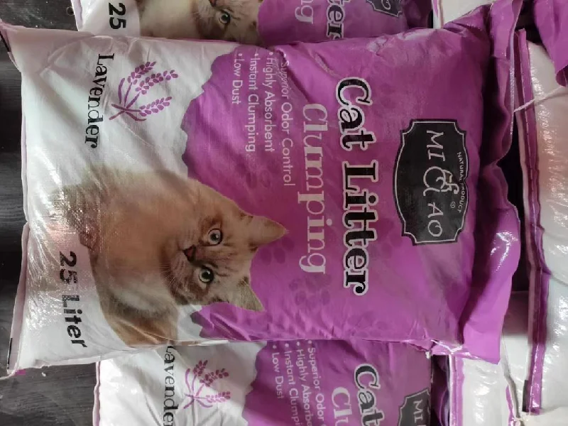 CATLITTER ASSORTED LEMON/COFFE/LAVENDER/APPLE 20KGX2BAG