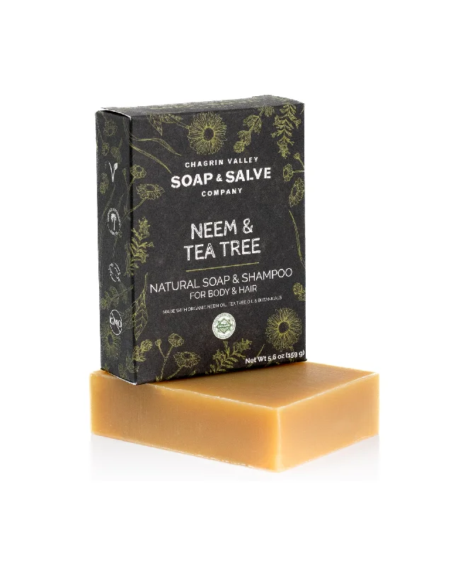 Neem & Tea Tree Oil Soap & Shampoo Bar