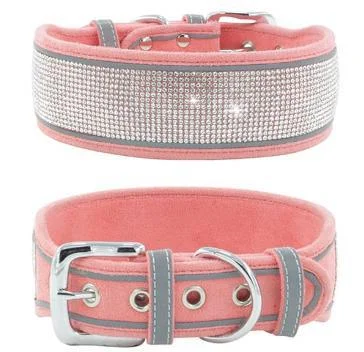 DOG COLLAR WITH DIMOND SIZE 4 TO 50CM