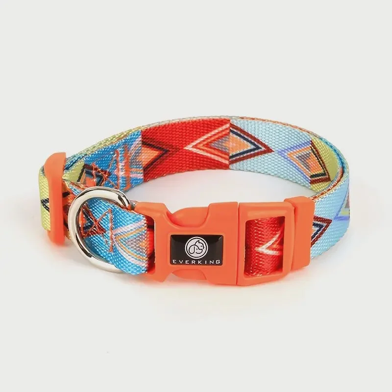 Everking Techno Dog Collars - Red - Medium