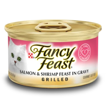 Fancy Feast Grilled Salmon & Shrimp Feast in Gravy Wet Cat Food