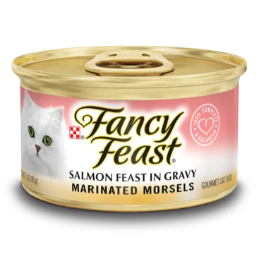 Fancy Feast Marinated Morsels Salmon Feast in Gravy Wet Cat Food