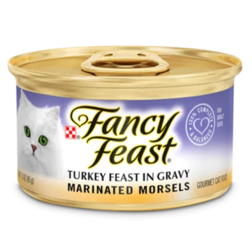 Fancy Feast Marinated Morsels Turkey Feast in Gravy Wet Cat Food