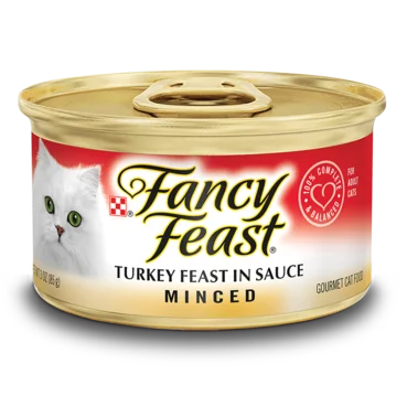 Fancy Feast Minced Turkey Feast in Sauce Wet Cat Food