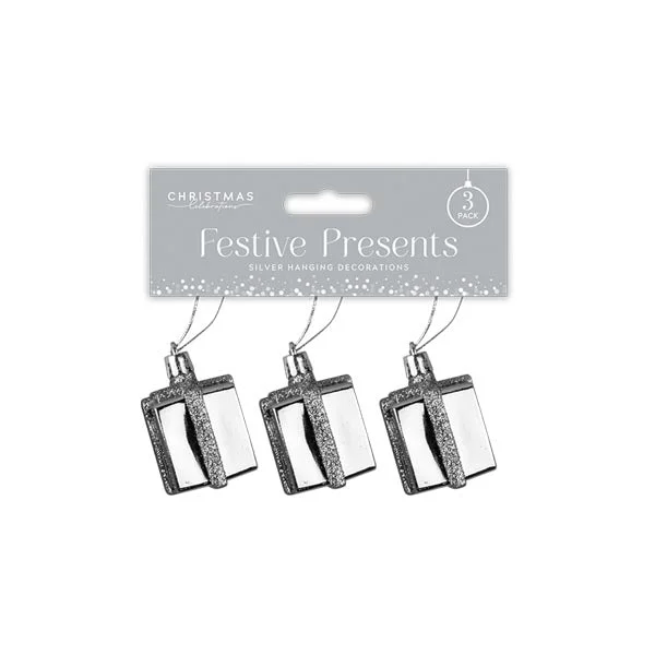 Festive Presents Decoration 3 Pack