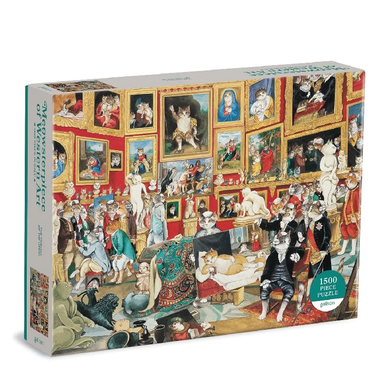 GALISON Tribuna of the Uffizi: Meowsterpiece of Western Art 1500-piece Puzzle