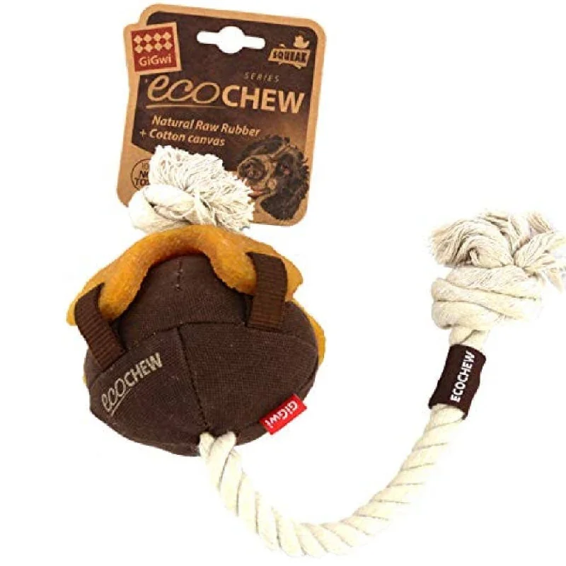 GiGwi ECO Chew – Natural Raw Rubber with Cotton Canvas, Large