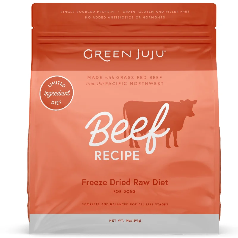 Green Juju Freeze-Dried Raw Diet Dog Beef 14 oz