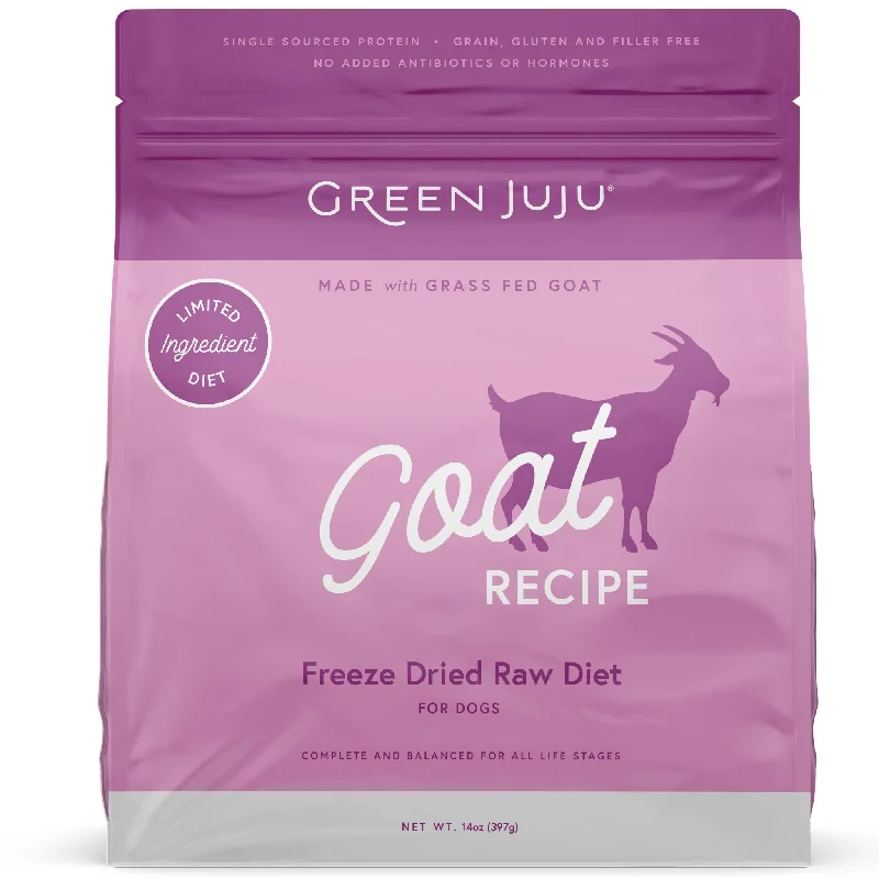 Green Juju Freeze-Dried Raw Diet Dog Goat 14 oz