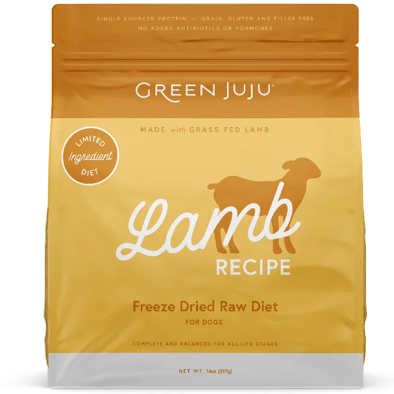 Green Juju Freeze-Dried Raw Diet Dog Lamb 14 oz