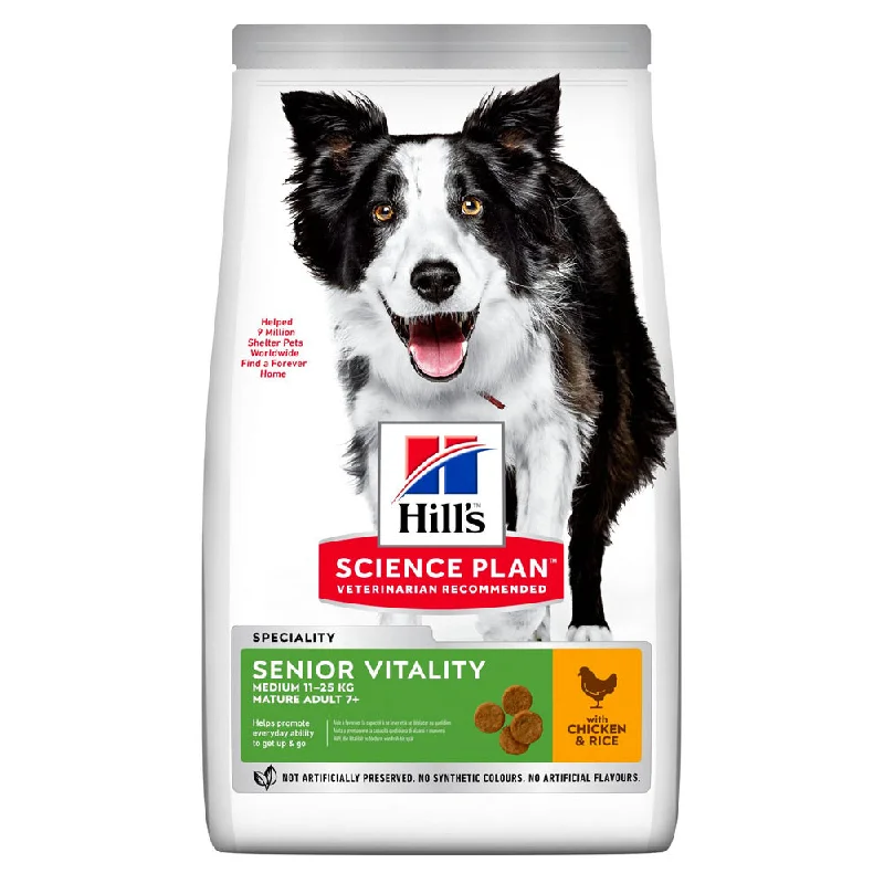 Hill's Adult 7+ Senior Vitality Medium Breed with Chicken