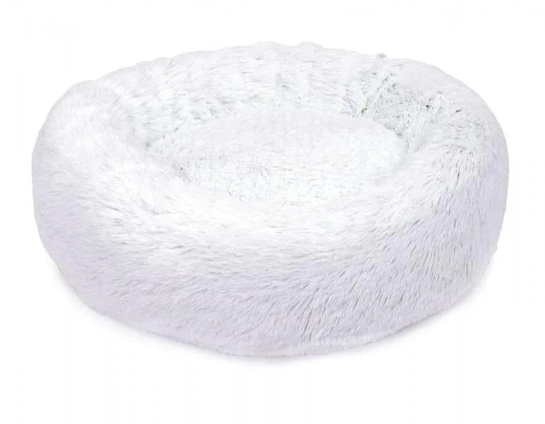 Jax & Bones Arctic Shag Donut Bed