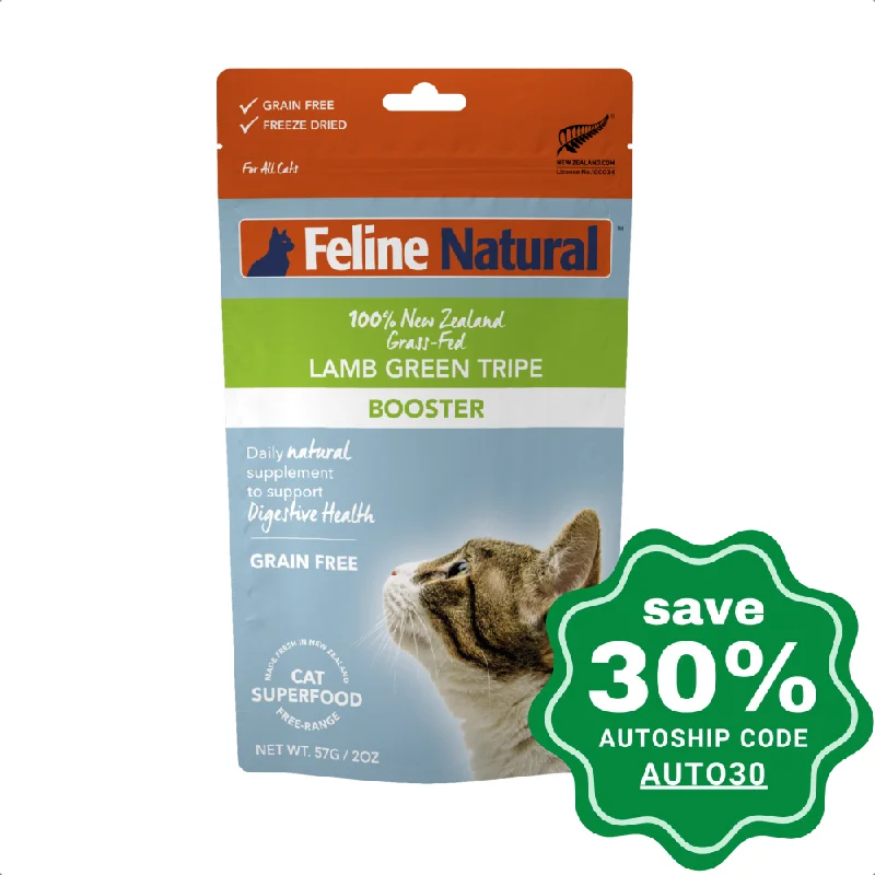 K9 Natural - Feline Natural - Booster for Cat - Lamb Green Tripe - 57G