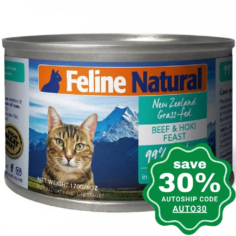 K9 Natural - Feline Natural - Canned Cat Food - Beef & Hoki Feast - 170G