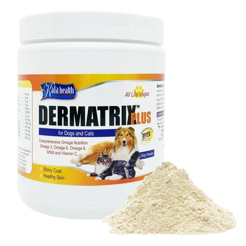 [20% OFF] Kala Health Dermatrix Plus Healthy Skin & Shiny Coat Powder Pet Supplement 240g