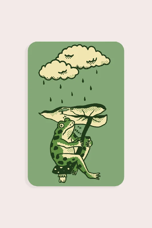 Leaf Umbrella Vinyl Sticker