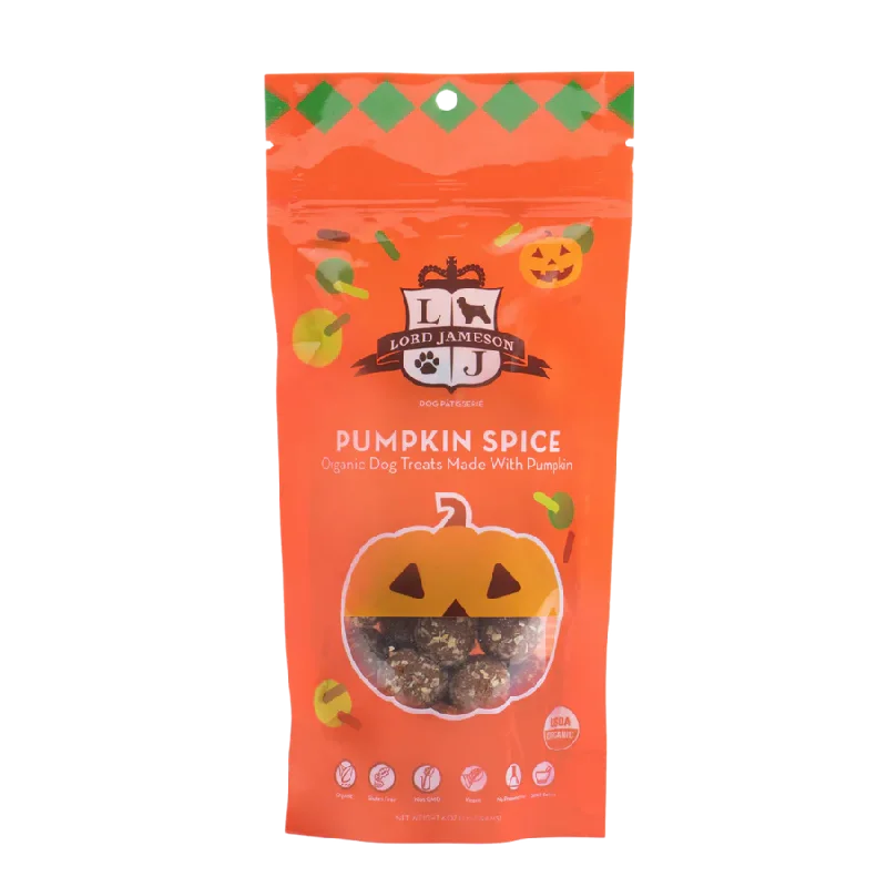 Lord Jameson Organic Dog Treats Holiday Pumpkin Spice Pops 6oz