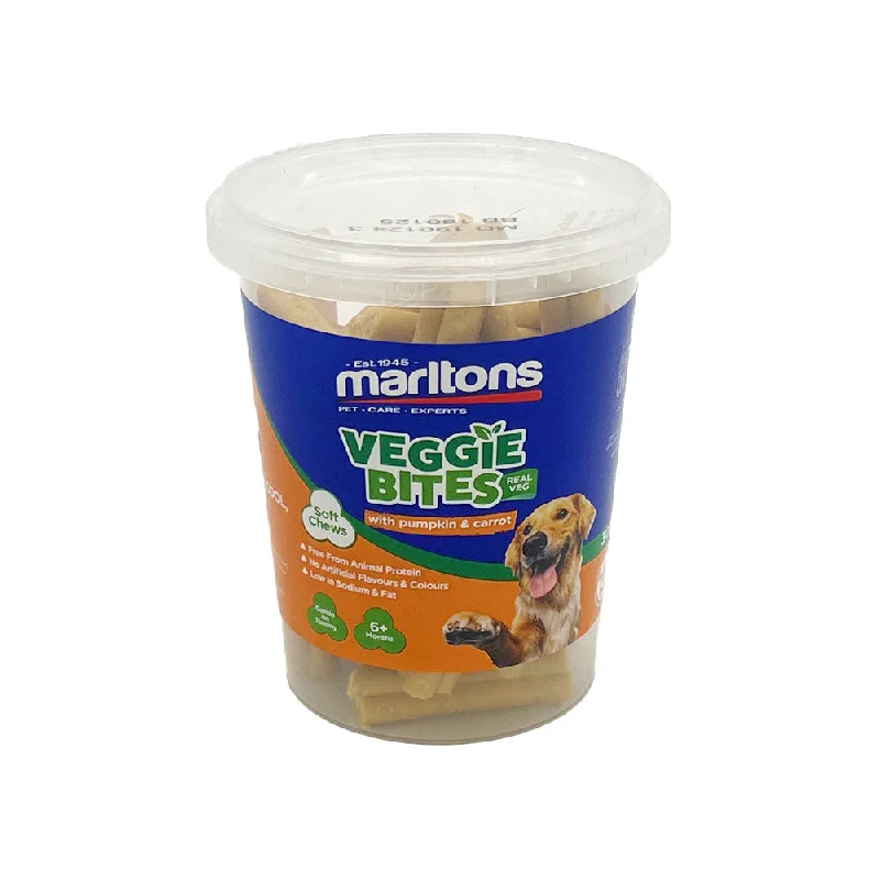 Marltons Veggie Bites Dog Treats - 300g Tub