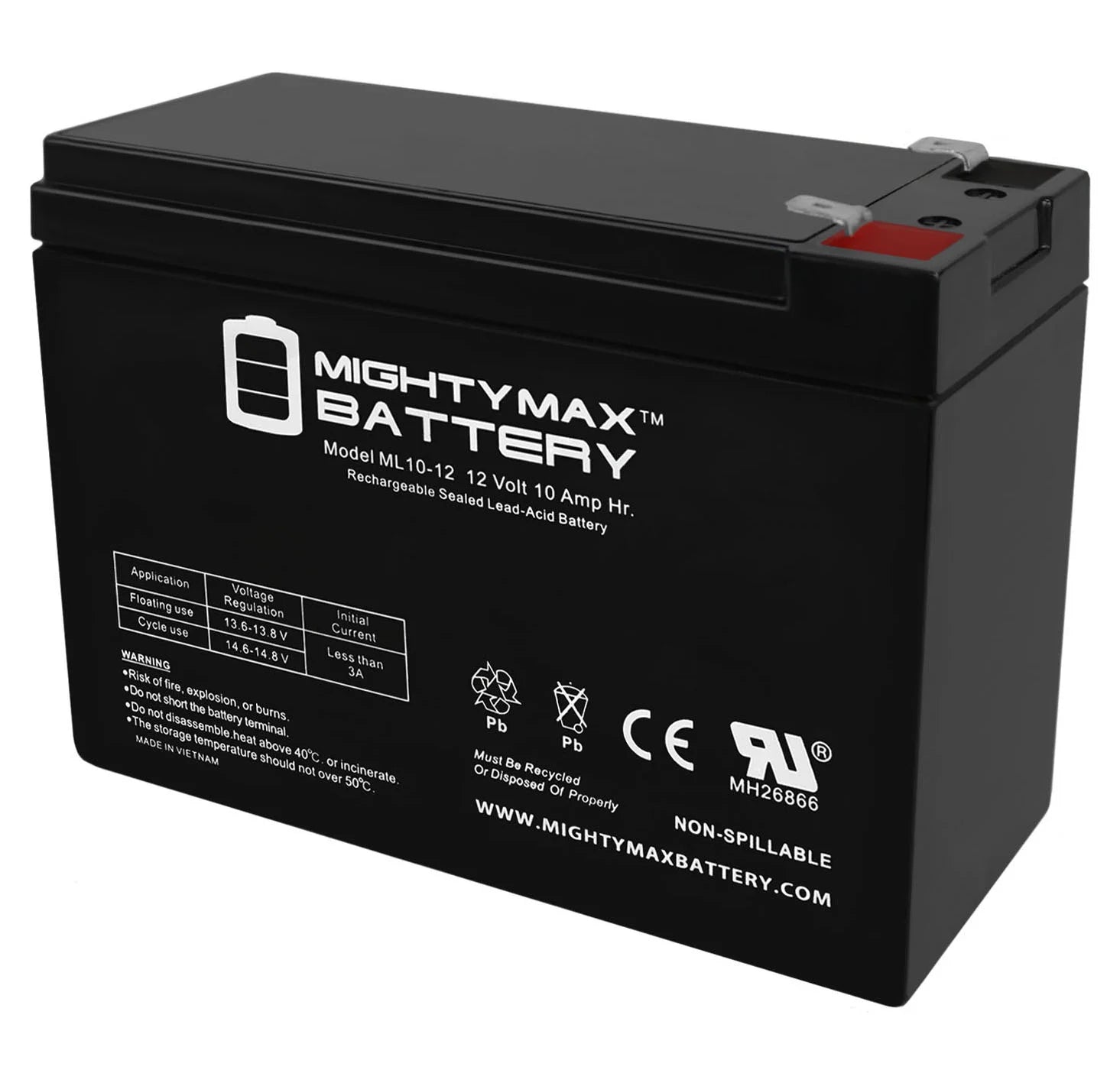 MIGHTY MAX 12V 10 AH Battery