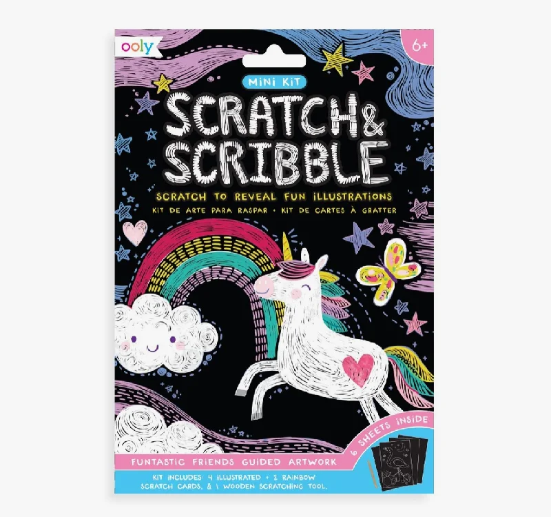 Mini Scratch & Scribble Art Kit:Funtastic Friends