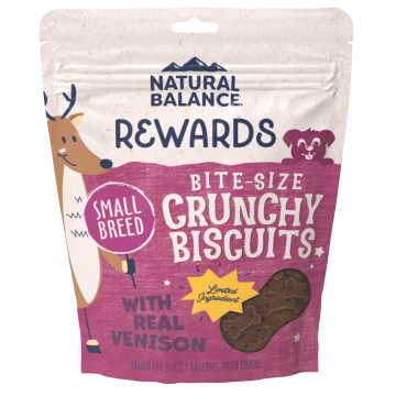 Natural Balance Crunchy Biscuits With Real Venison Small Breed Recipe Dog Biscuits