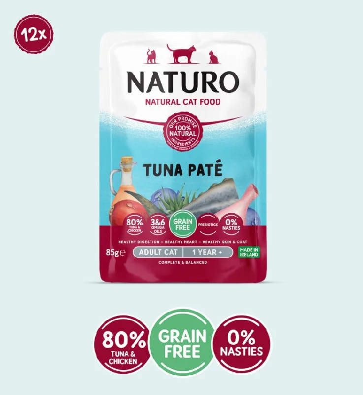 Naturo | Wet Cat Food | Tuna Pate Pouch - 85g