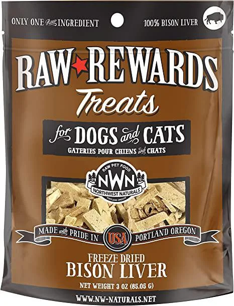 Northwest Naturals Freeze Dried Treat Bison Liver 3oz