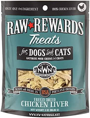 Northwest Naturals Freeze Dried Treat Chicken Liver 3oz