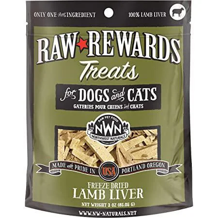 Northwest Naturals Freeze Dried Treat Lamb Liver 3oz