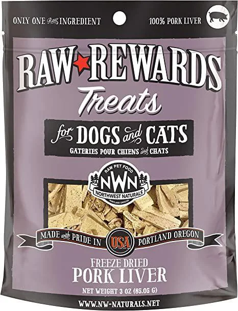 Northwest Naturals Freeze Dried Treat Pork Liver 3oz