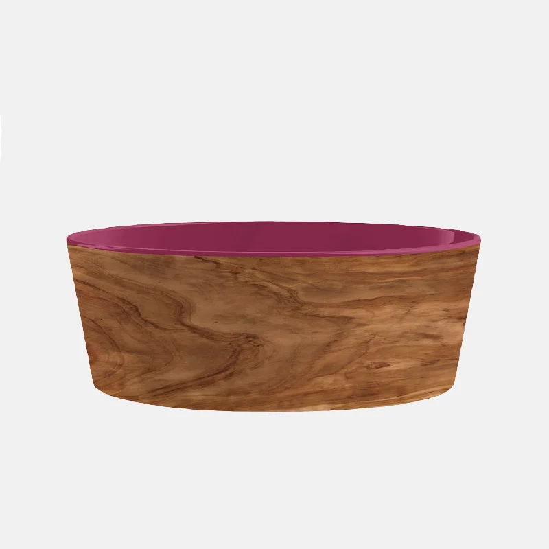 Olive Magenta Pet Bowl