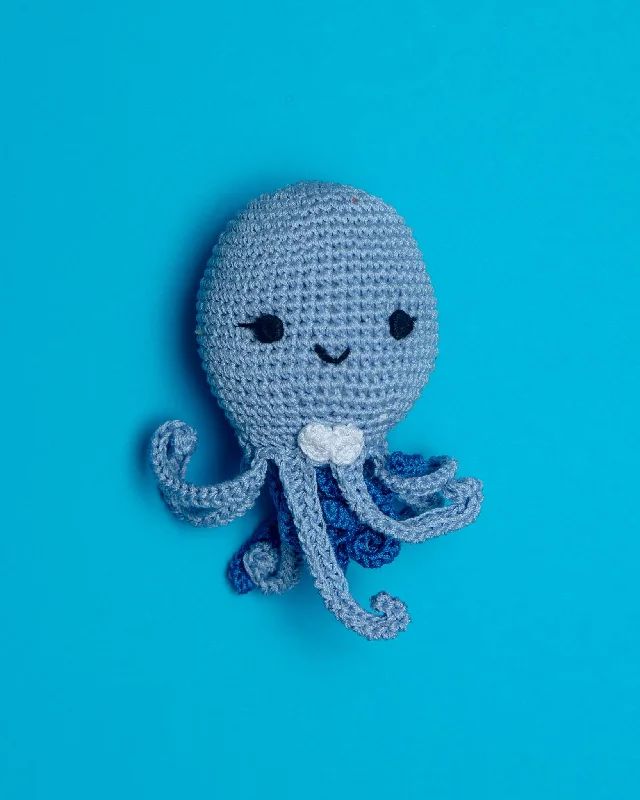 Ollie the Octopus Organic Cotton Knit Dog Toy