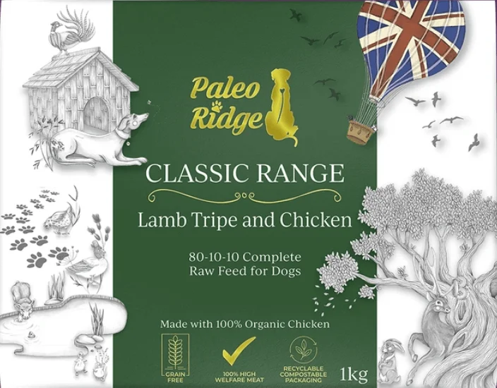 Paleo Ridge Classic Lamb Tripe and Chicken 1KG