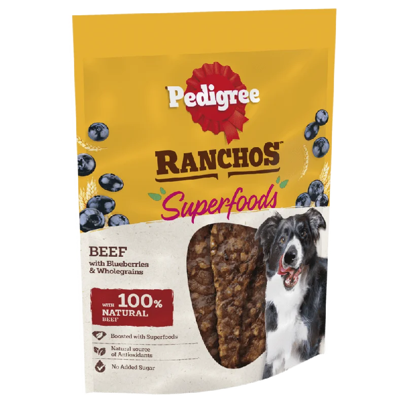 Pedigree | Dog Treat | Ranchos Superfoods Beef with Blueberries & Wholegrains - 70g