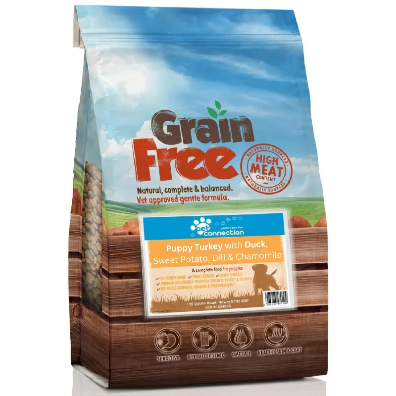 Turkey & Duck (Puppy) | Hypoallergenic Dry Dog Food | Grain Free by Pet Connection