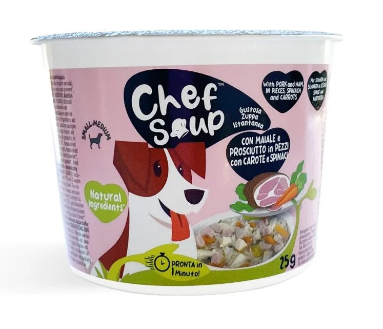 PETFORMANCE Chef Soup, juha za pse sa svinjetinom, šunkom, špinatom i mrkvom 25g