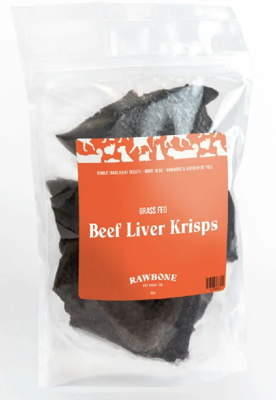 Rawbone Pet Food Co Beef Liver Krisps 100g