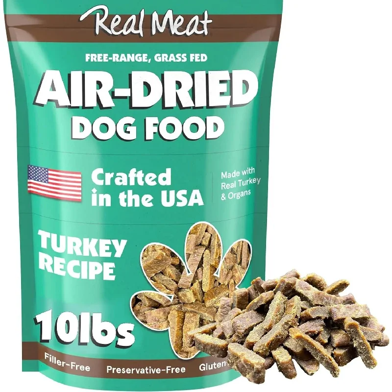 Real Meat Air Dried Cage-Free Turkey  Dog Food 10lb