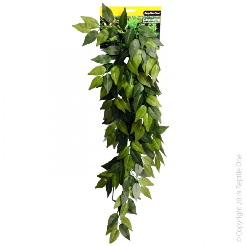 Reptile One Artificial Plant Cascading Variegated Ivy Green 40cm